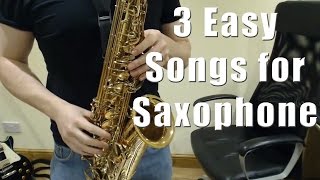 Easy Songs for Saxophone to impress your friends with Saxophone Lessons BC108 [upl. by Selda282]