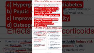 Prolonged use of high doses of glucocorticoids may lead to which of the following conditions [upl. by Nirak]