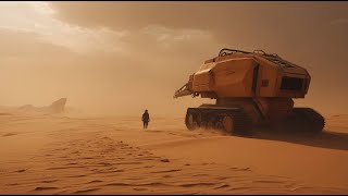 Lost in The Sands ☆ ARRAKIS HEAVY VEHICLE ☆ Scifi Dune Ambient Music [upl. by Rocca]