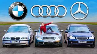 BMW v Mercedes v Audi £1000 DRAG RACE [upl. by Joell345]