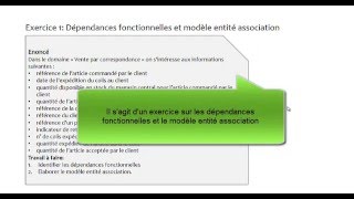 Base de données Exercice sur les dépendances fonctionnelles [upl. by Ellehcim]