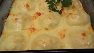 وجبة سهلة وسريعة ✔كراتان بالبطاطس المحشوة gratin pomme de terre  potatos gratin [upl. by Aran]