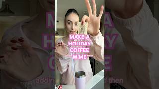 LET’S MAKE A HOLIDAY DRINK ballerinaballetdancercoffeelatteholidaysholidaydrinkhomemade [upl. by Elli]