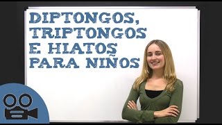 Diptongos triptongos e hiatos para niños [upl. by Aleina]