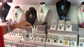 Dichroic Glass Jewelry and Specialty Pieces by The Glass Castle [upl. by Kyl325]