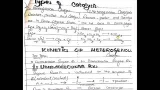 Lecture  8 CATALYST CATALYSIS amp Kinetics of Unimolecular Surface Reactions SURFACE CHEMISTRY [upl. by Anaderol]