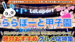 【ららぽーと甲子園グルメ】甲子園球場・キッザニアを訪れる方必見！グルメウォーカーがオススメする ららぽーと甲子園の4店舗をご紹介！ [upl. by Eadrahc]