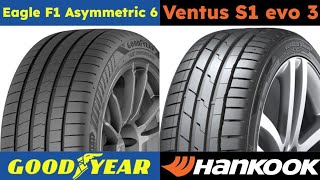 Goodyear Eagle F1 Asymmetric 6 vs Hankook Ventus S1 evo 3 [upl. by Anirbas377]