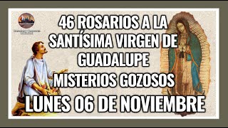 46 ROSARIOS A LA VIRGEN DE GUADALUPE MISTERIOS GOZOSOS  GUADALUPANO  LUNES 06 DE NOVIEMBRE 2023 [upl. by Oigile]