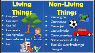 Living things and Nonliving things for kids  Living and Nonliving things  What are living things [upl. by Ashli440]