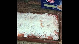 Better than Olive Garden Lasagna No Bake Barilla Lasagna [upl. by Jerald637]