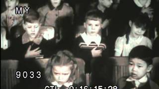 1940s Children Pledging Allegiance [upl. by Aztinad]