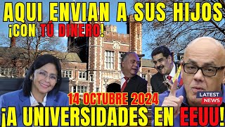 ¡VERGÜENZA 🚨 Funcionarios chavistas envían a sus hijos a universidades en EEUU con DINERO ROBADO [upl. by Donata]