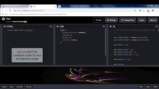 How to add codpen code to wordpress page [upl. by Reisman]