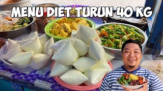 MAKAN MENU DIET SEHAT KAKI LIMA BISA TURUN BERAT BADAN 40KG [upl. by Ainahs]