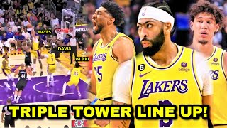 Grabe ang Lakas ng Triple Tower ng Lakers Hirap ang Clippers Makashoot at Makarebound ng Bola [upl. by Etiragram]