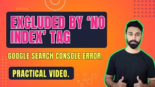 Excluded by ‘noindex’ tag  Google Search Console Error [upl. by Llertak]