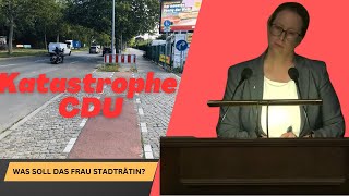 Radwege in Berlin Reinickendorf sind katastrophal  Julia SchrodThiel CDU erklärt [upl. by Aw]