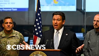 Florida Gov DeSantis other officials speak ahead of Hurricane Miltons landfall  full video [upl. by Adnorrehs849]