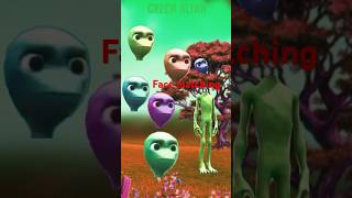 Green alian face matching to dance video shorts vfx [upl. by Nomaj]