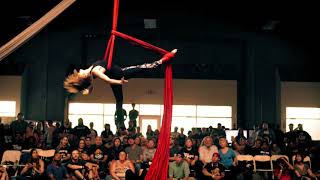 Aerial Silk Performance  IKF Tournament Half Time Show [upl. by Schroth735]