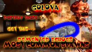 GOLOVA SEASON 4 DEMENTED ECHOES MOST COMMON SPAWNS ROUNDS 25 OUTBREAK COLD WAR ZOMBIES [upl. by Aetnahs]