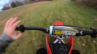 Rippin my crf 110 around dirtbike crf gopro trail fyp [upl. by Gravante]