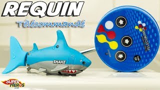 Requin Télécommandé Jouets Toy Review Juguetes Tiburon Jeu de Bain Piscine Water Toy [upl. by Aniala]