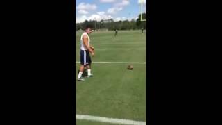 Georgia Southern kicker Younghoe Koo nails insane trick shot [upl. by Piers]