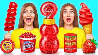 Red Food Challenge  Food Battle by Multi DO Challenge [upl. by Sears723]