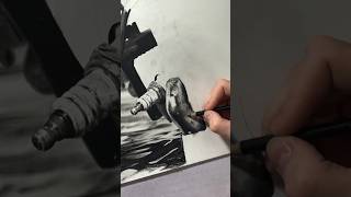 Any guesses as to what’s on it 🤖 art draw drawing timelapse viral artwork sketch fyp [upl. by Buchalter]