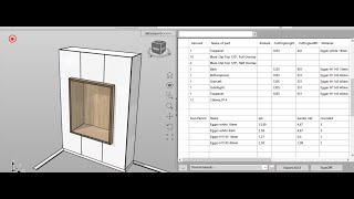 TrunCAD 20XX  Creative wardrobe with oak insert [upl. by Esilahc]