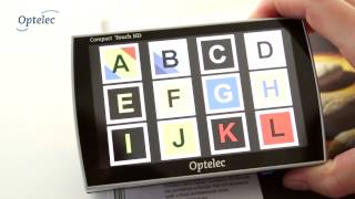 Portable Video Magnifier Optelec Compact Touch HD How it works [upl. by Fantasia]