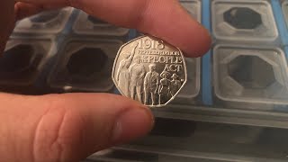 2018 COINS GALORE £250 50P COIN HUNT [upl. by Ekard]