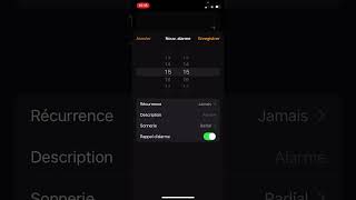 Comment changer la sonnerie de lalarme de son iPhone iOS 18 ios18 iphone smartphone astuce [upl. by Clough]