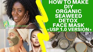 How To Make DIY Organic Seaweed Facial Mask At Home Detox Facial Mask [upl. by Airretnahs]