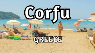 Corfu Greece Walking Tour 4k [upl. by Tatum]