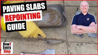 Paving Slabs Repointing Guide  Patio Dry Mix Cement Pointing Jointing Gap Fill between Flags How to [upl. by Forcier212]