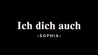 SOPHIA  Ich dich auch Karaoke [upl. by Nered]