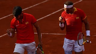 paris 2024 Tennis Rafael Nadal amp Alcaraz Fight Hard to Advance to Mens Doubles Quarter Finals [upl. by Eirolav]