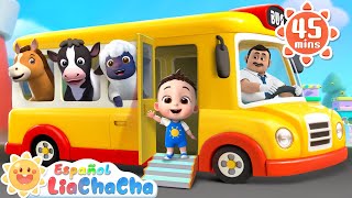 Las Ruedas del Autobús  Versión Animales de Granja 2  LiaChaCha en Español  Canciones Infantiles [upl. by Sarnoff178]