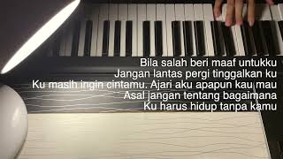 Prinsa Mandagie  Sahabat Dulu  Piano Only Lower Key Male Key [upl. by Ailati948]