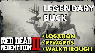 Red Dead Redemption 2  Legendary Buck Location Rewards Walkthrough [upl. by Gonyea966]