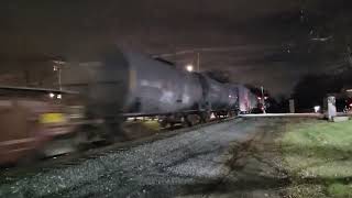 IAIS 513 Rock Island heritage unit westbound train in Minooka Illinois [upl. by Wein]