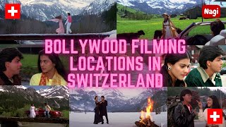 🇨🇭 Romantic Bollywood Filming Locations in Switzerland  Bollywood Songs  DDLJ Bridge  nagiCH [upl. by Jamnis]