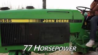 John Deere 2555  77 HP 2 remotes 3pt Tractor For Sale [upl. by Ahsikat]