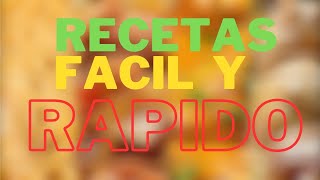 8 COMIDAS rapidas y faciles de hacer [upl. by Besnard]