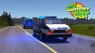 My Summer Car 50  Policías Agresivos en persecución vs La Van y Camión [upl. by Yaker]