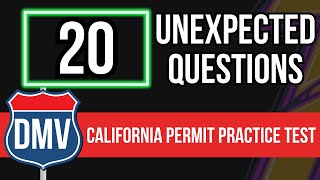 California DMV Permit Practice Test 2024 20 Unexpected Questions [upl. by Hudnut473]