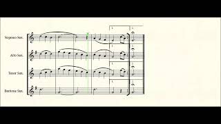 Silver Bells for Saxophone quartet [upl. by Godspeed]